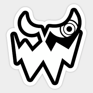 Wormhole's Smile (White) Sticker